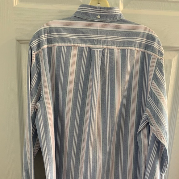 Lands End Men's Striped Button-Down Trad. Fit M/T - Picture 2 of 3